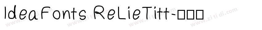IdeaFonts ReLieTitt字体转换